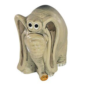 Vintage Josef Originals Elephant Figurine Japan Silly Goofy Anthropomorphic